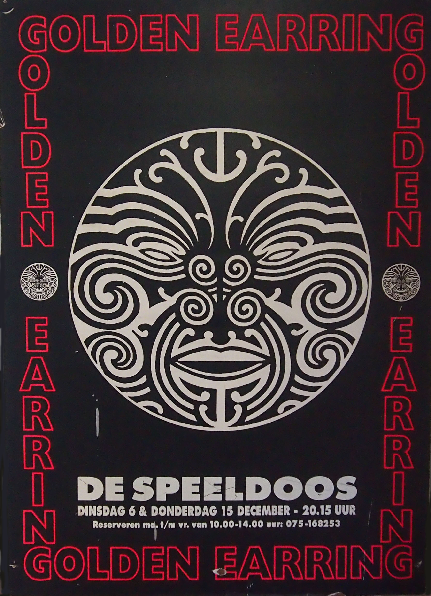 Golden Earring show poster December 06 and 15 1994 shows Zaandam - Speeldoos